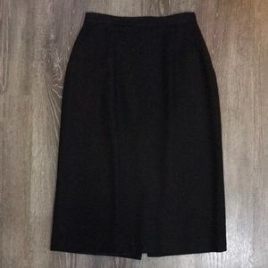 Vintage 100% wool pencil skirt